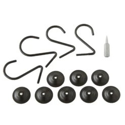 Anneaux-fix ALMA Noir Mat 5 Anneaux-fix ALMA Noir Mat -Décoration & meubles pour la maison anneaux fix ALMA 001945 G10G 4