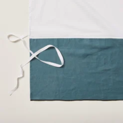 Cache Sommier CARLINA Pétrole Et Bourdon Noir -Décoration & meubles pour la maison cache sommier CARLINA 006454 BVG 5