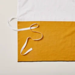 Cache Sommier CARLINA Ocre Et Bourdon Noir -Décoration & meubles pour la maison cache sommier CARLINA 006454 J18G 5