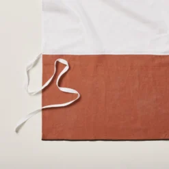 Cache Sommier CARLINA Terracotta Et Bourdon Noir -Décoration & meubles pour la maison cache sommier CARLINA 006454 M9G 5