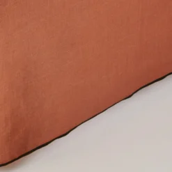 Cache Sommier CARLINA Terracotta Et Bourdon Noir -Décoration & meubles pour la maison cache sommier CARLINA 006454 M9G 6