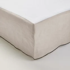 Cache Sommier CARLINA Ficelle Et Bourdon Noir 7 Cache Sommier CARLINA Ficelle Et Bourdon Noir -Décoration & meubles pour la maison cache sommier CARLINA 006454 N3G 4