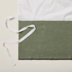 Cache Sommier NINO Kaki Grisé Et Feston Noir -Décoration & meubles pour la maison cache sommier NINO 007697 GVFG 5