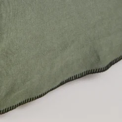 Cache Sommier NINO Kaki Grisé Et Feston Noir -Décoration & meubles pour la maison cache sommier NINO 007697 GVFG 6