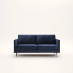 Canapé 2 Places CESARE Velours Bleu Nuit 15 Canapé 2 Places CESARE Velours Bleu Nuit -Décoration & meubles pour la maison canape 2 places CESARE 007728 B20 4