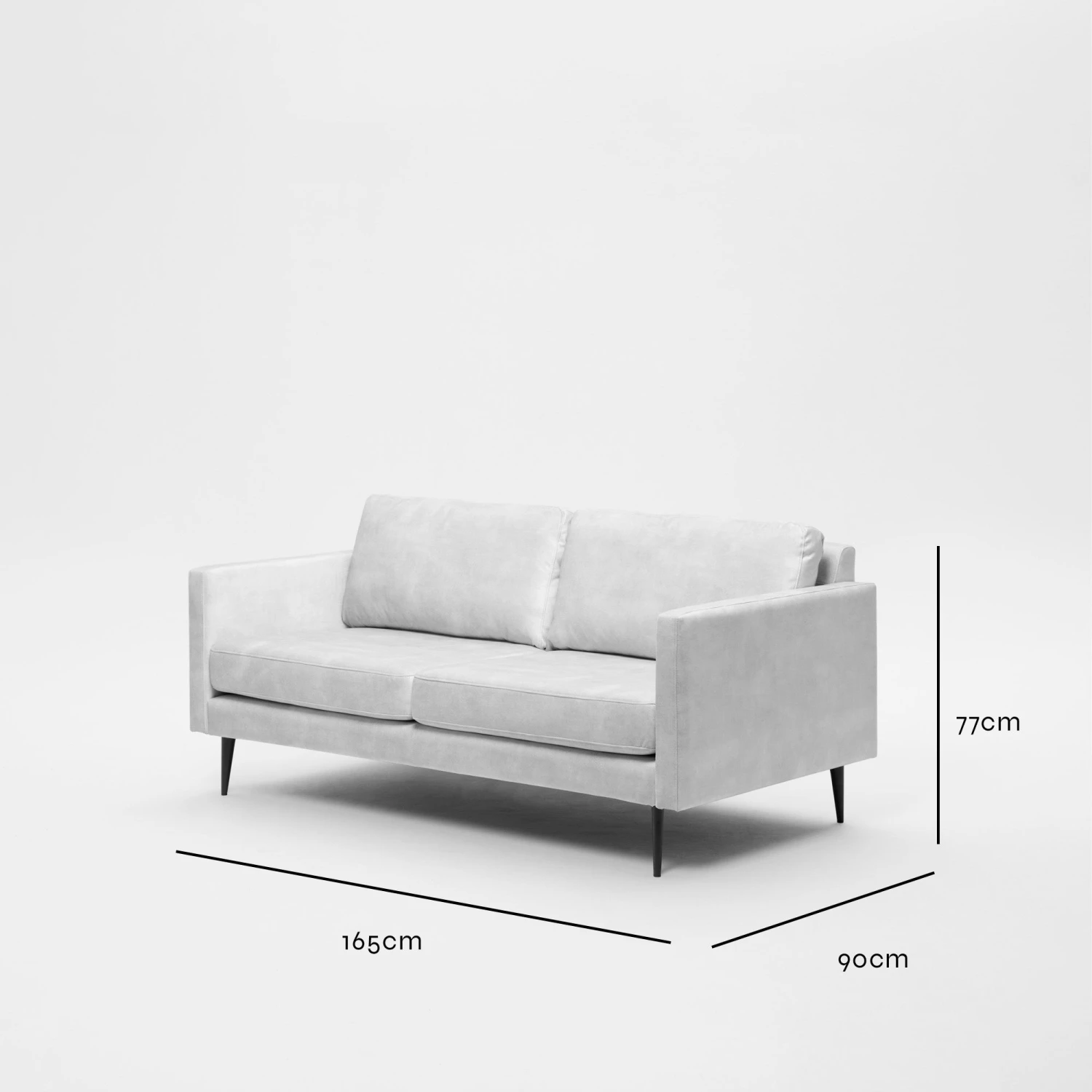 Canapé 2 Places CESARE Velours Vintage Graphite 9 Canapé 2 Places CESARE Velours Vintage Graphite – Image 9