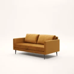 Canapé 2 Places CESARE Velours Moutarde -Décoration & meubles pour la maison canape 2 places CESARE 007728 J10 5