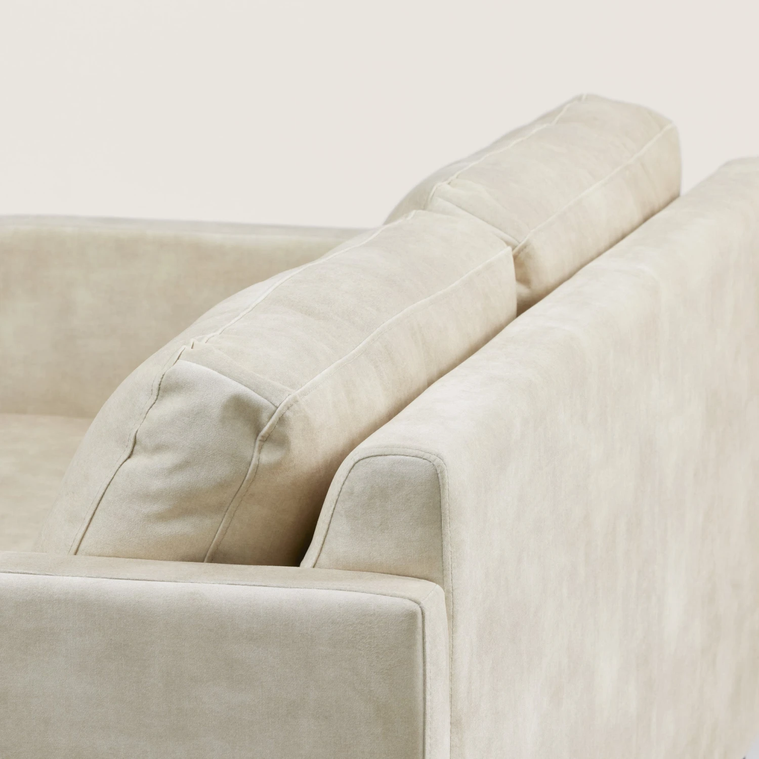 Canapé 2 Places CESARE Velours Vintage Calcaire 10 Canapé 2 Places CESARE Velours Vintage Calcaire – Image 10