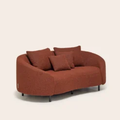 Canapé 2 Places JULIKA Orange Brûlée -Décoration & meubles pour la maison canape 2 places JULIKA 007753 O17 5