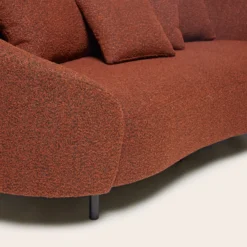 Canapé 2 Places JULIKA Orange Brûlée -Décoration & meubles pour la maison canape 2 places JULIKA 007753 O17 7