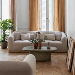 Canapé 3 Places APPOLIN Naturel 12 Canapé 3 Places APPOLIN Naturel -Décoration & meubles pour la maison canape 3 places APPOLIN 008811 N2 1