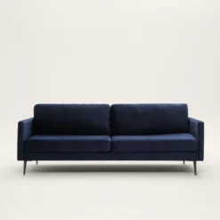 Canapé 3 Places CESARE Velours Bleu Nuit -Décoration & meubles pour la maison canape 3 places CESARE 007730 B20 4