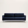 Canapé 3 Places CESARE Velours Bleu Nuit