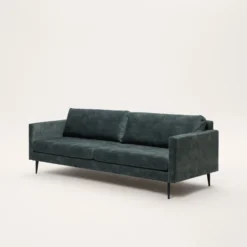 Canapé 3 Places CESARE Velours Vintage Kaki Grisé -Décoration & meubles pour la maison canape 3 places CESARE 007730 GV ND 5