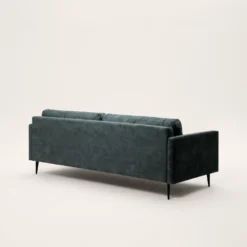 Canapé 3 Places CESARE Velours Vintage Kaki Grisé -Décoration & meubles pour la maison canape 3 places CESARE 007730 GV ND 6