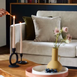 Canapé 3 Places CESARE Velours Vintage Calcaire -Décoration & meubles pour la maison canape 3 places CESARE 007730 N2 ND 1