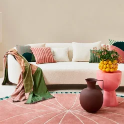 Canapé 3 Places JULIKA écru Bouclé -Décoration & meubles pour la maison canape 3 places JULIKA 007755 N1 1