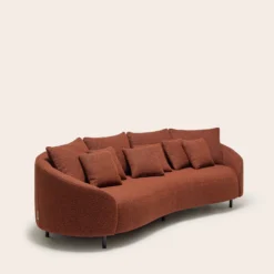 Canapé 3 Places JULIKA Orange Brûlée -Décoration & meubles pour la maison canape 3 places JULIKA 007755 O17 5