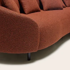 Canapé 3 Places JULIKA Orange Brûlée -Décoration & meubles pour la maison canape 3 places JULIKA 007755 O17 8