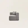 Chauffeuse Modulable Accoudoir D ANDERS Gris Moyen Chiné