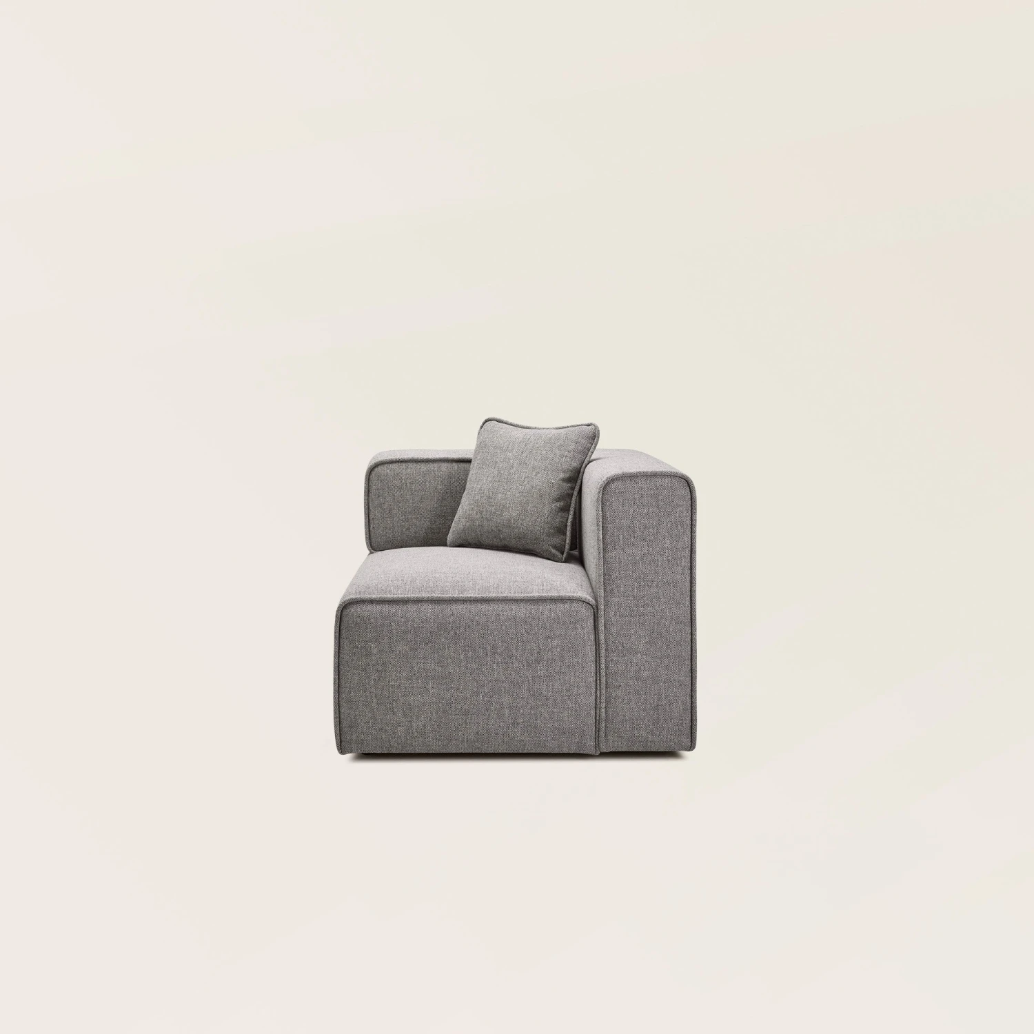 Chauffeuse Modulable Accoudoir D ANDERS Gris Moyen Chiné 1 Chauffeuse Modulable Accoudoir D ANDERS Gris Moyen Chiné