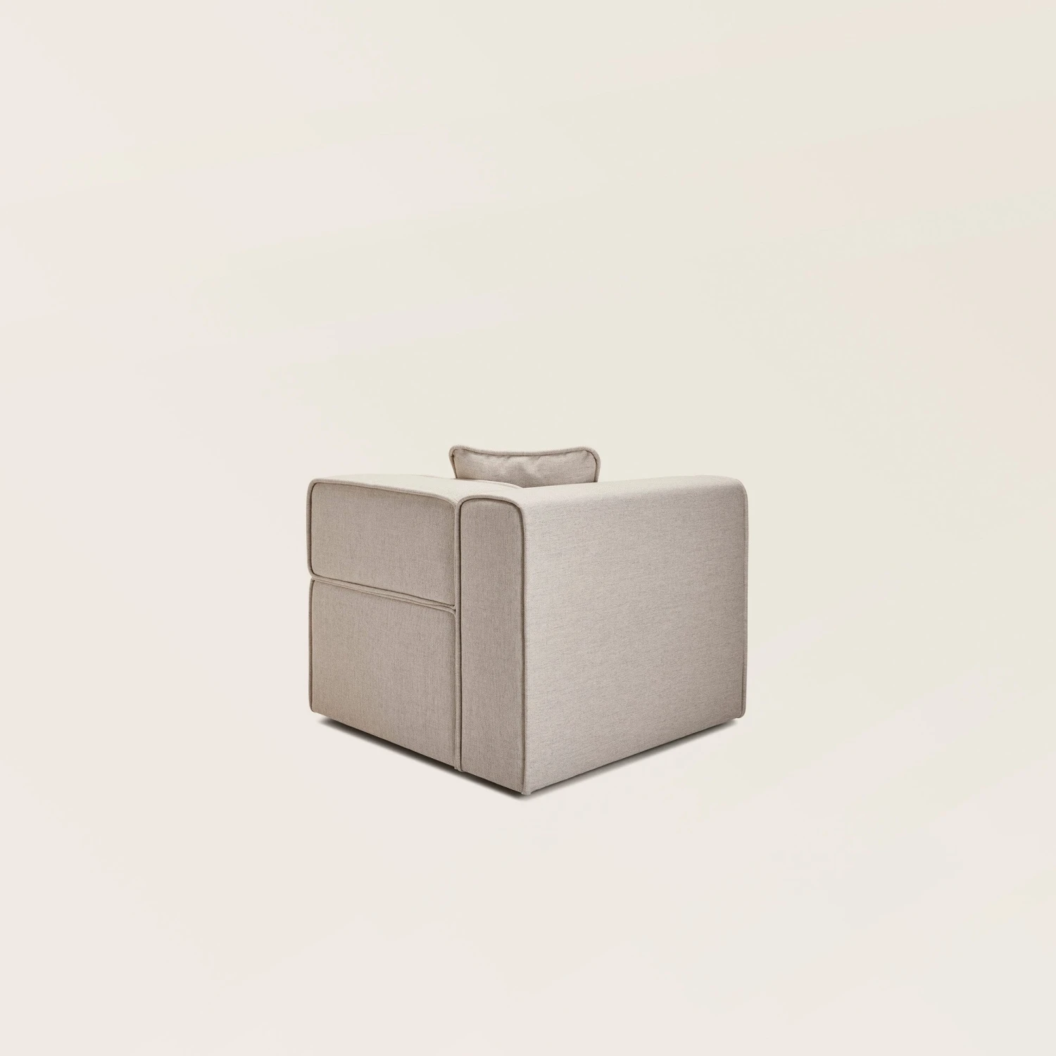 Chauffeuse Modulable Accoudoir G ANDERS Ivoire Grisé 5 Chauffeuse Modulable Accoudoir G ANDERS Ivoire Grisé – Image 5