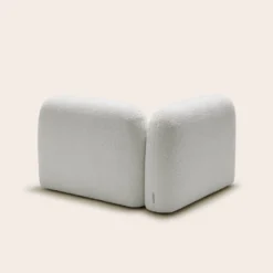 Chauffeuse Modulable Accoudoir G ISILD Bouclette Ivoire 12 Chauffeuse Modulable Accoudoir G ISILD Bouclette Ivoire -Décoration & meubles pour la maison chauffeuse modulable accoudoir haut g ISILD 008838 N1 6