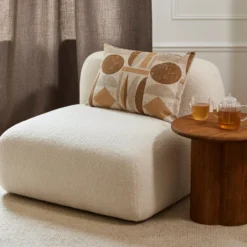 Chauffeuse Modulable ISILD Bouclette Ivoire 14 Chauffeuse Modulable ISILD Bouclette Ivoire -Décoration & meubles pour la maison chauffeuse ISILD 008838 N1 3