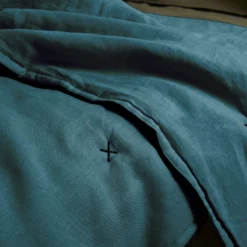 Couvre-lit Matelassé CARLINA Pétrole Et Bourdon Noir -Décoration & meubles pour la maison couvre lit matelasse CARLINA 006499 BVG 5