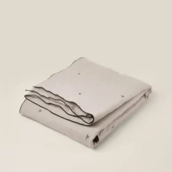 Couvre-lit Matelassé CARLINA Ficelle Et Bourdon Noir 12 Couvre-lit Matelassé CARLINA Ficelle Et Bourdon Noir -Décoration & meubles pour la maison couvre lit matelasse CARLINA 006499 N3G 4