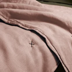 Couvre-lit Matelassé CARLINA Rose Poudré Et Bourdon Noir -Décoration & meubles pour la maison couvre lit matelasse CARLINA 006499 RG 5