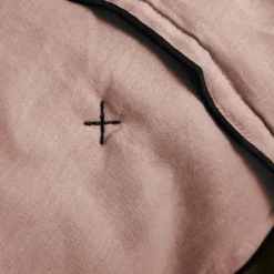 Couvre-lit Matelassé CARLINA Rose Poudré Et Bourdon Noir -Décoration & meubles pour la maison couvre lit matelasse CARLINA 006499 RG 6