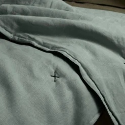 Couvre-lit Matelassé CARLINA Vert De Gris Et Bourdon Noir -Décoration & meubles pour la maison couvre lit matelasse CARLINA 006499 V4G 5