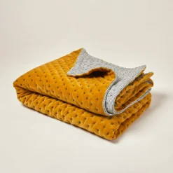 Couvre-lit Matelassé MALO Ocre -Décoration & meubles pour la maison couvre lit matelasse MALO 007266 J18 4