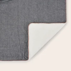 Couvre-lit DASHAN Noir Blanc Et Feston Terracota 14 Couvre-lit DASHAN Noir Blanc Et Feston Terracota -Décoration & meubles pour la maison couvre lit DASHAN 009037 G8 7