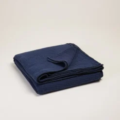 Couvre-lit ILARIO Encre Bleue Et Feston Noir -Décoration & meubles pour la maison couvre lit ILARIO 008010 B20FG 4