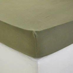 Drap Housse CARLINA Kaki Grisé -Décoration & meubles pour la maison drap housse CARLINA 005726 GV 4