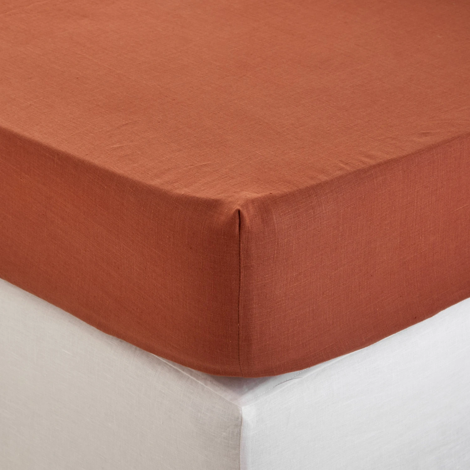 Drap Housse CARLINA Terracotta 1 Drap Housse CARLINA Terracotta