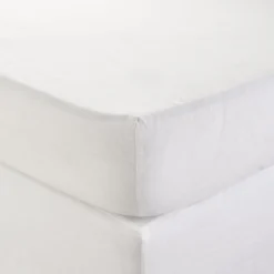 Drap Housse CARLINA Blanc Pur
