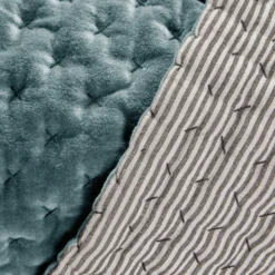 Edredon MALO Kaki Grisé 18 Edredon MALO Kaki Grisé -Décoration & meubles pour la maison edredon MALO 007268 GV 8