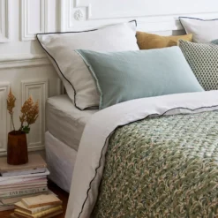 Edredon PADMA Vert De Gris Et écru -Décoration & meubles pour la maison edredon PADMA 007975 V4 1