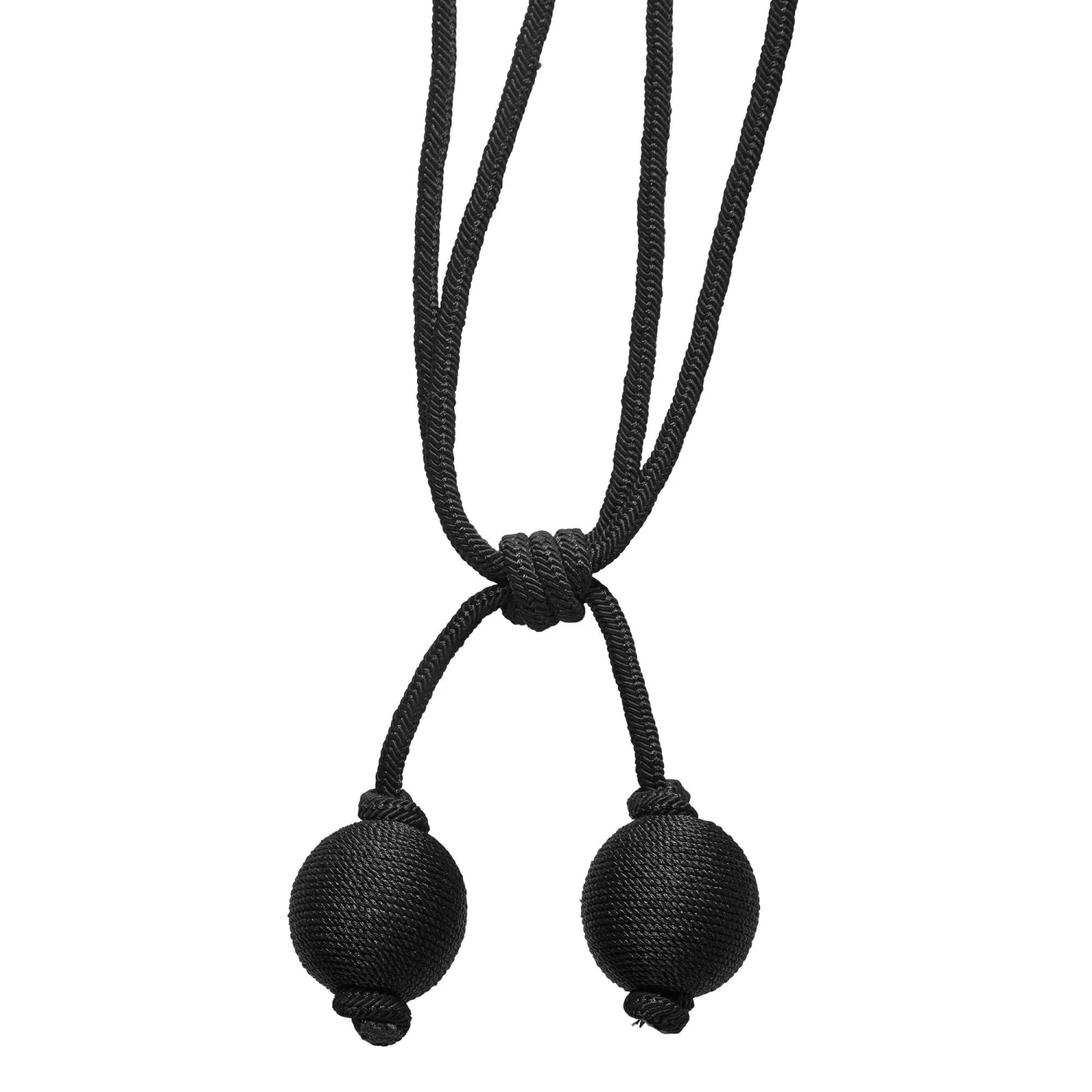 Embrasse Pompon POEHINA Noir 4 Embrasse Pompon POEHINA Noir – Image 4