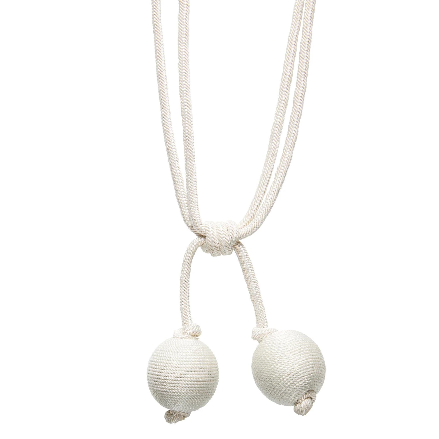 Embrasse Pompon POEHINA Beige 2 Embrasse Pompon POEHINA Beige – Image 2