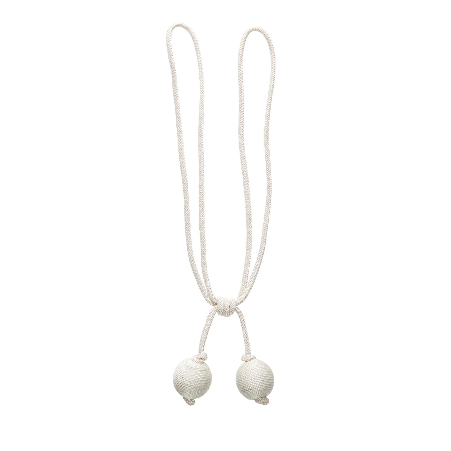 Embrasse Pompon POEHINA Beige 1 Embrasse Pompon POEHINA Beige