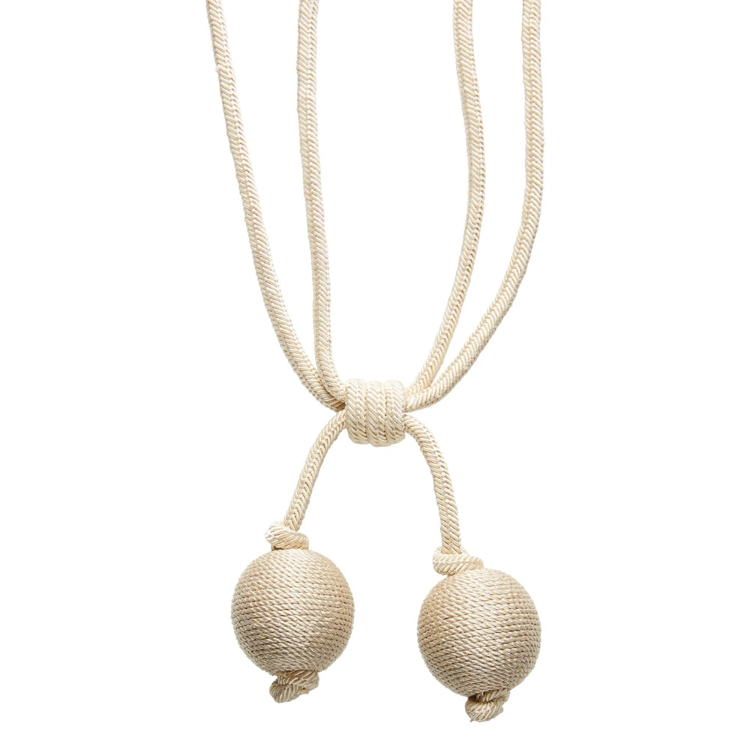 Embrasse Pompon POEHINA Taupe 4 Embrasse Pompon POEHINA Taupe – Image 4