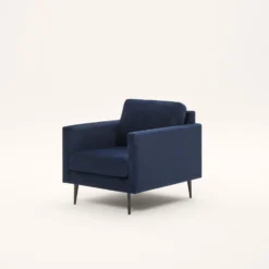 Fauteuil CESARE Velours Bleu Nuit -Décoration & meubles pour la maison fauteuil CESARE 007732 B20 5