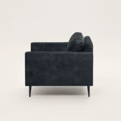 Fauteuil CESARE Velours Vintage Graphite -Décoration & meubles pour la maison fauteuil CESARE 007732 G8 ND 7