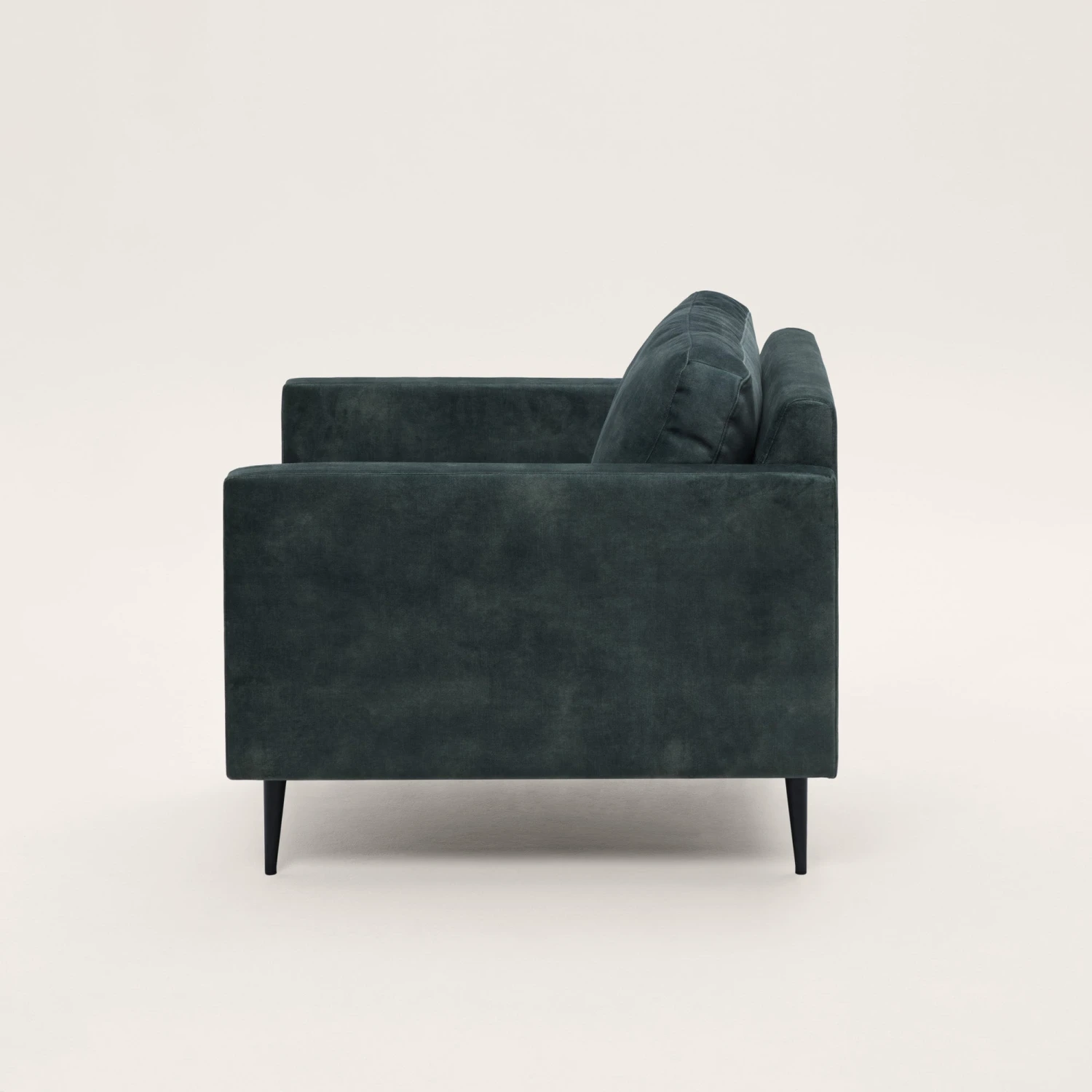 Fauteuil CESARE Velours Vintage Kaki Grisé 8 Fauteuil CESARE Velours Vintage Kaki Grisé – Image 8