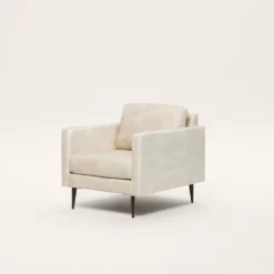 Fauteuil CESARE Velours Vintage Calcaire 12 Fauteuil CESARE Velours Vintage Calcaire -Décoration & meubles pour la maison fauteuil CESARE 007732 N2 ND 5