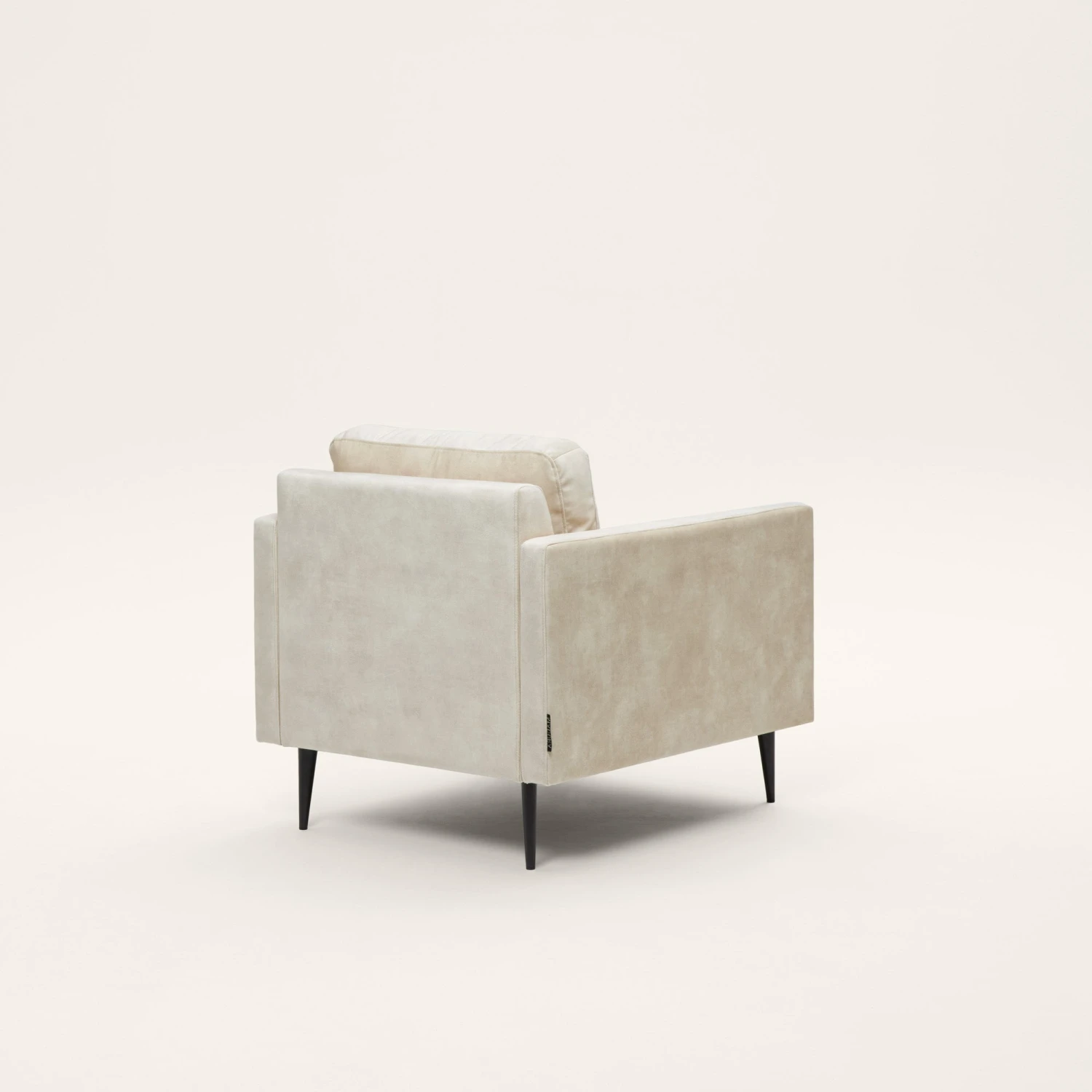 Fauteuil CESARE Velours Vintage Calcaire 5 Fauteuil CESARE Velours Vintage Calcaire – Image 5